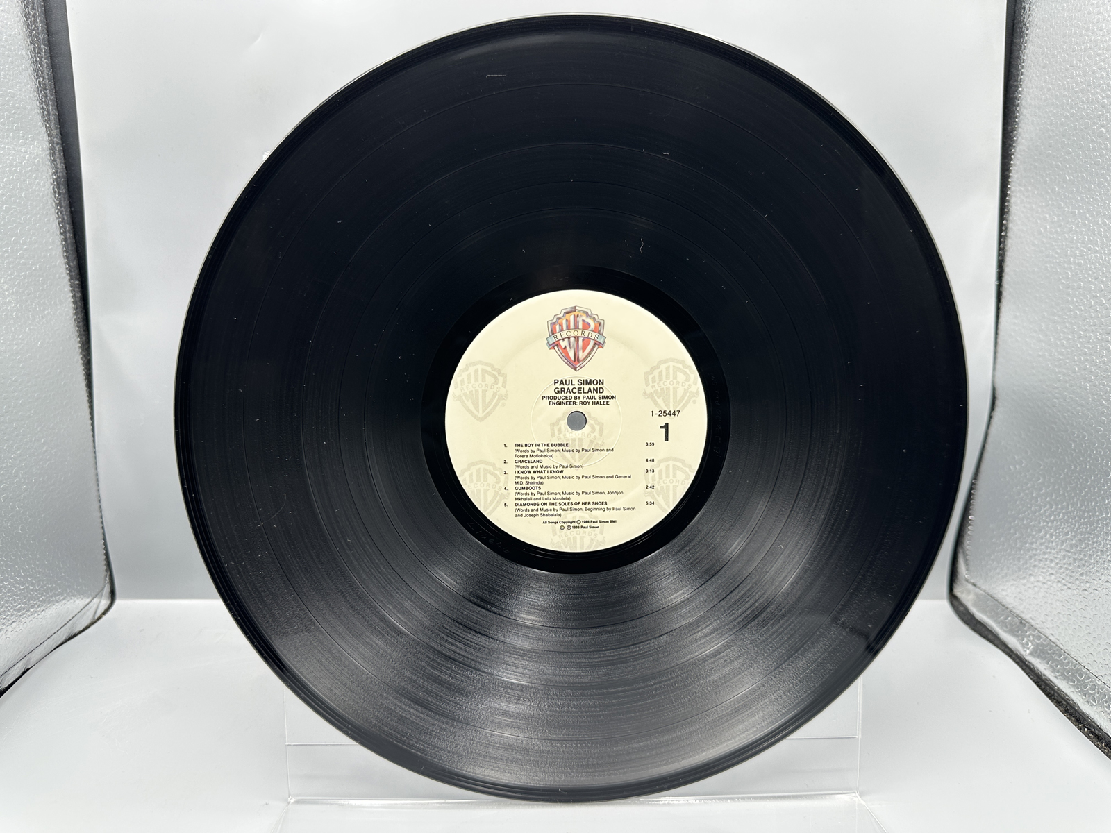 1986 Warner Bros. Records Paul Simon Graceland Vinyl Album - 1-25447