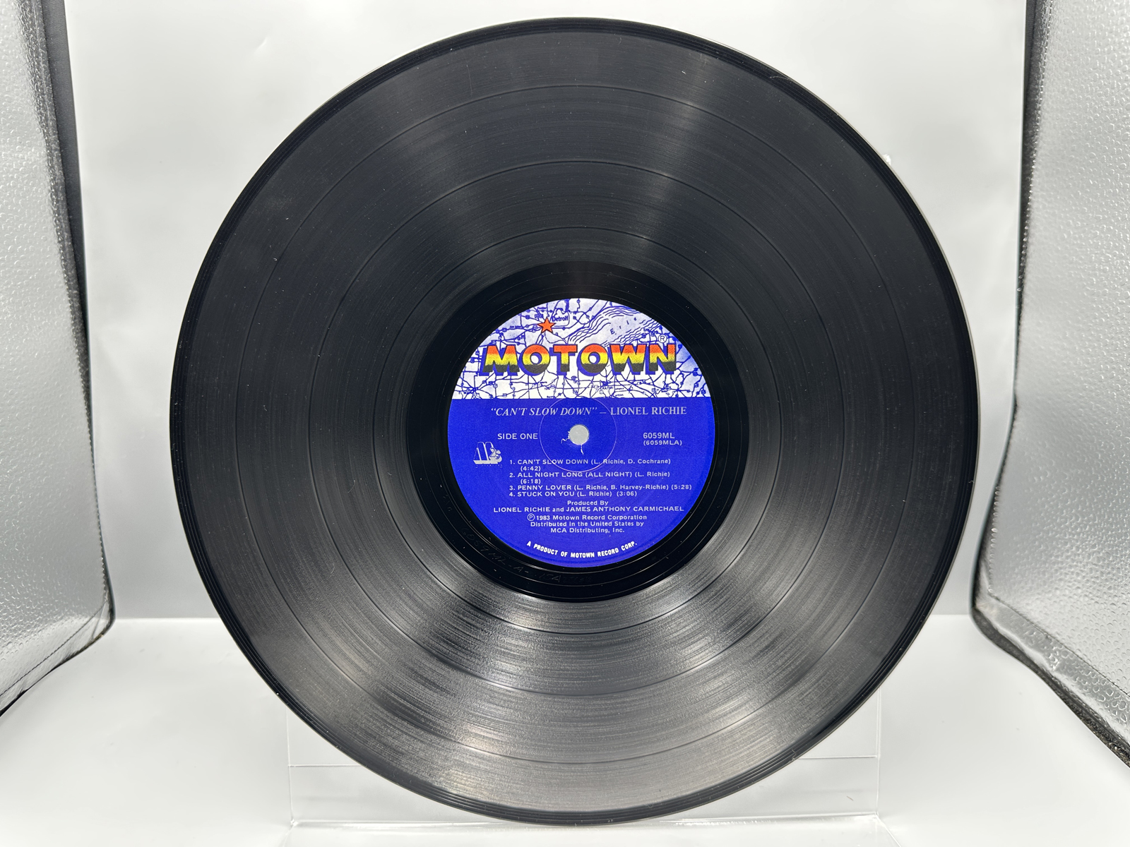 1983 Motown Lionel Richie "Can't Slow Down" Vinyl Album - 6059ML