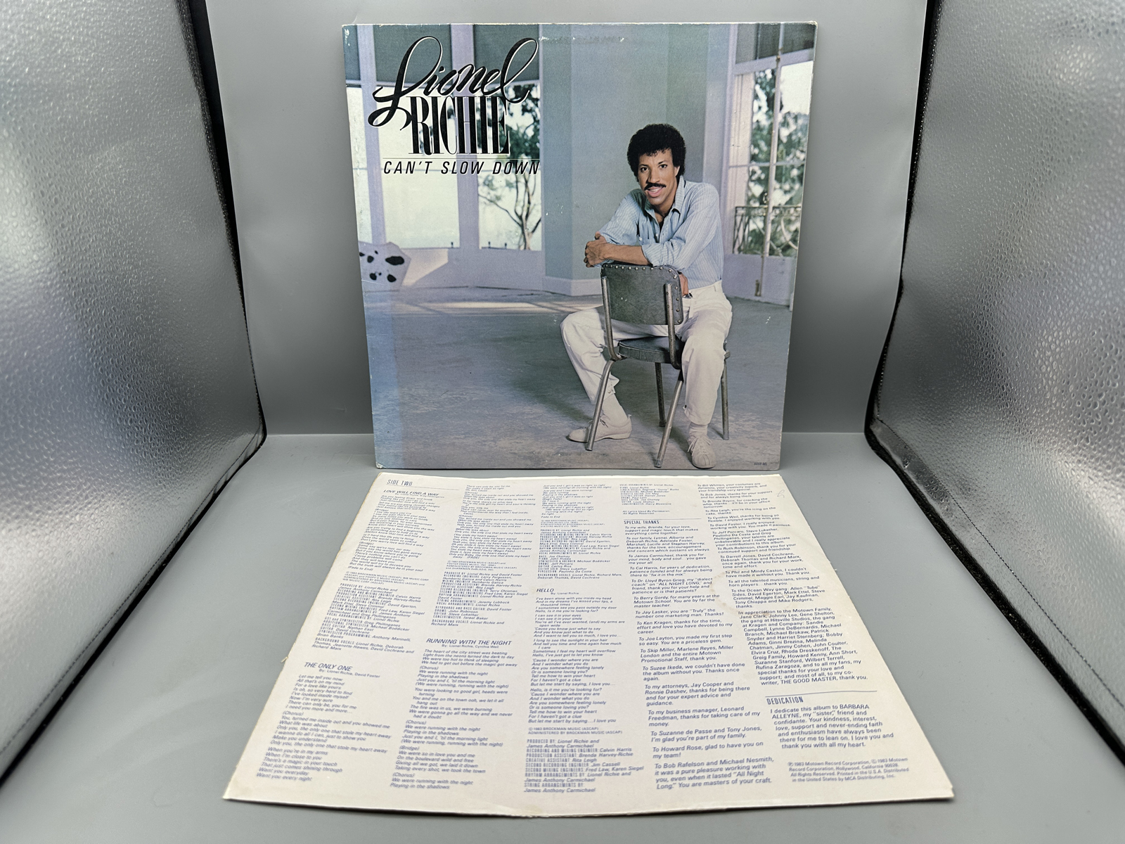 1983 Motown Lionel Richie "Can't Slow Down" Vinyl Album - 6059ML
