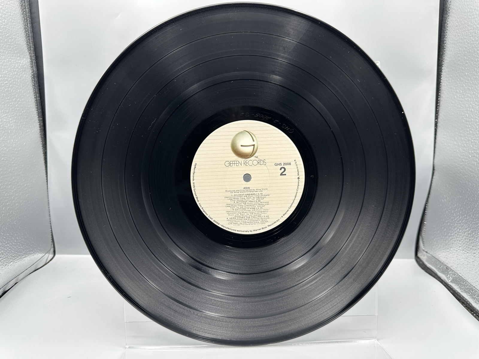 1982 Geffen Records Asia Self-Titled Debut Vinyl Album - GHS 2008