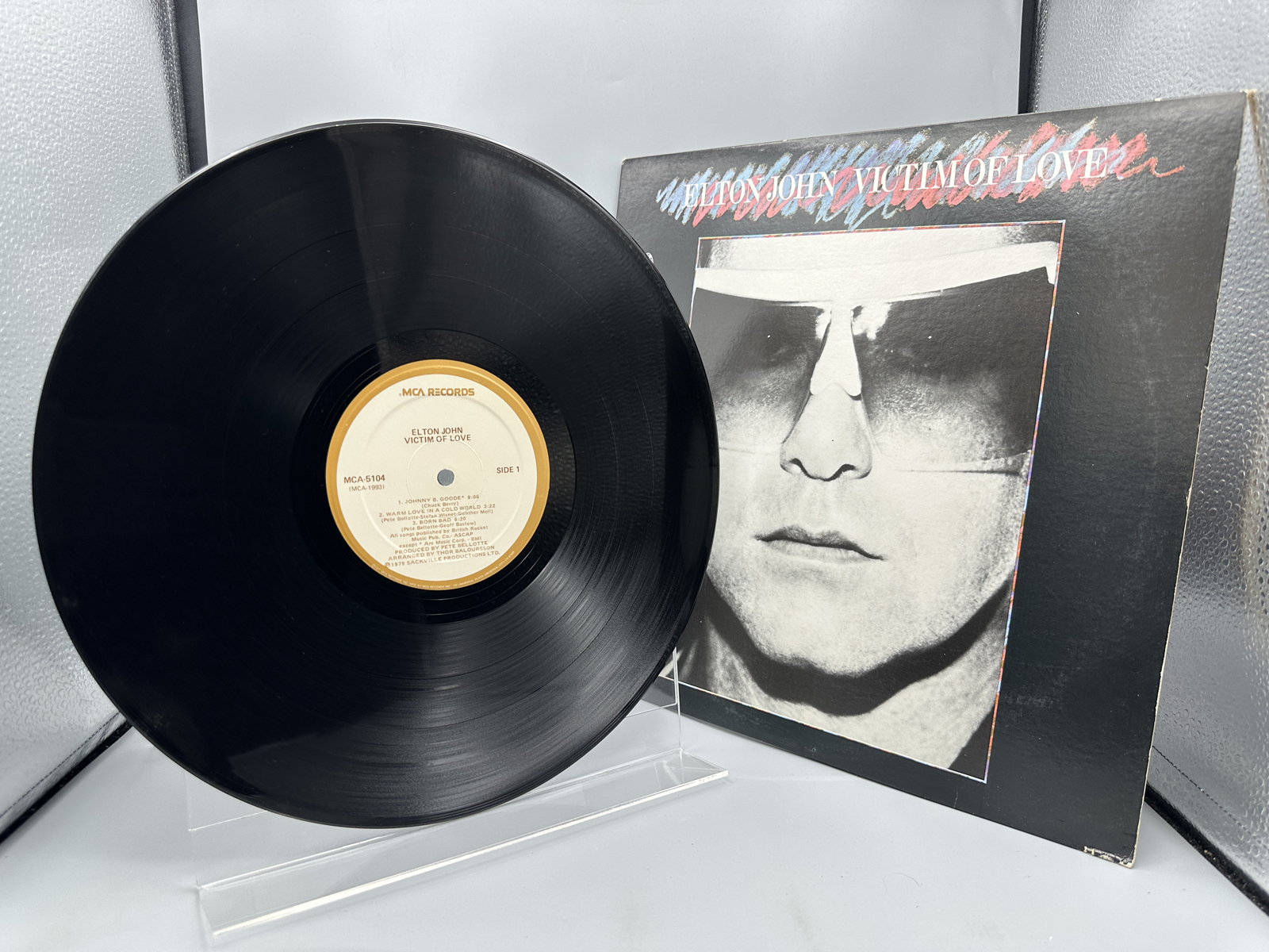 1979 MCA Records Elton John Victim of Love Vinyl Album - MCA-5104