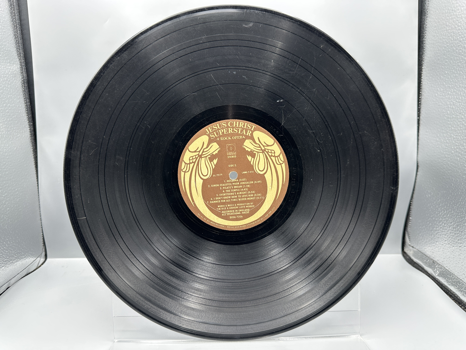 1970 Decca Records Jesus Christ Superstar: A Rock Opera 2-LP Set Vinyl Album - DXSA 7205 / TXSA 7000