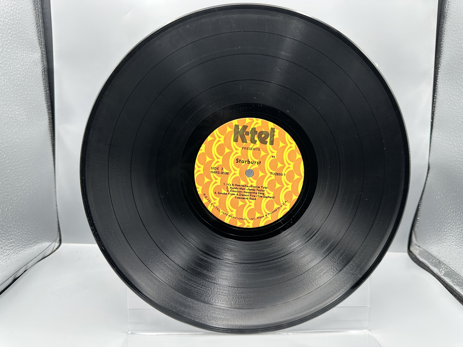 1978 K-tel "Starburst" All Original Hits & Stars Vinyl Album - TU 2650
