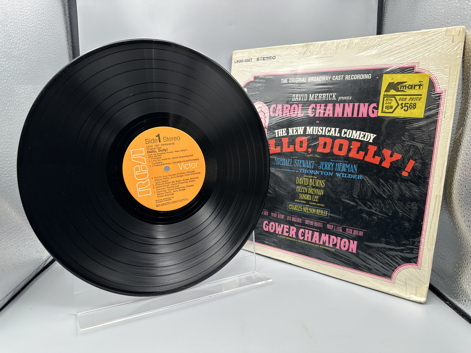 1964 RCA Victor Carol Channing "Hello, Dolly!" Original Broadway Cast Recording Vinyl Album - LSOD-1087