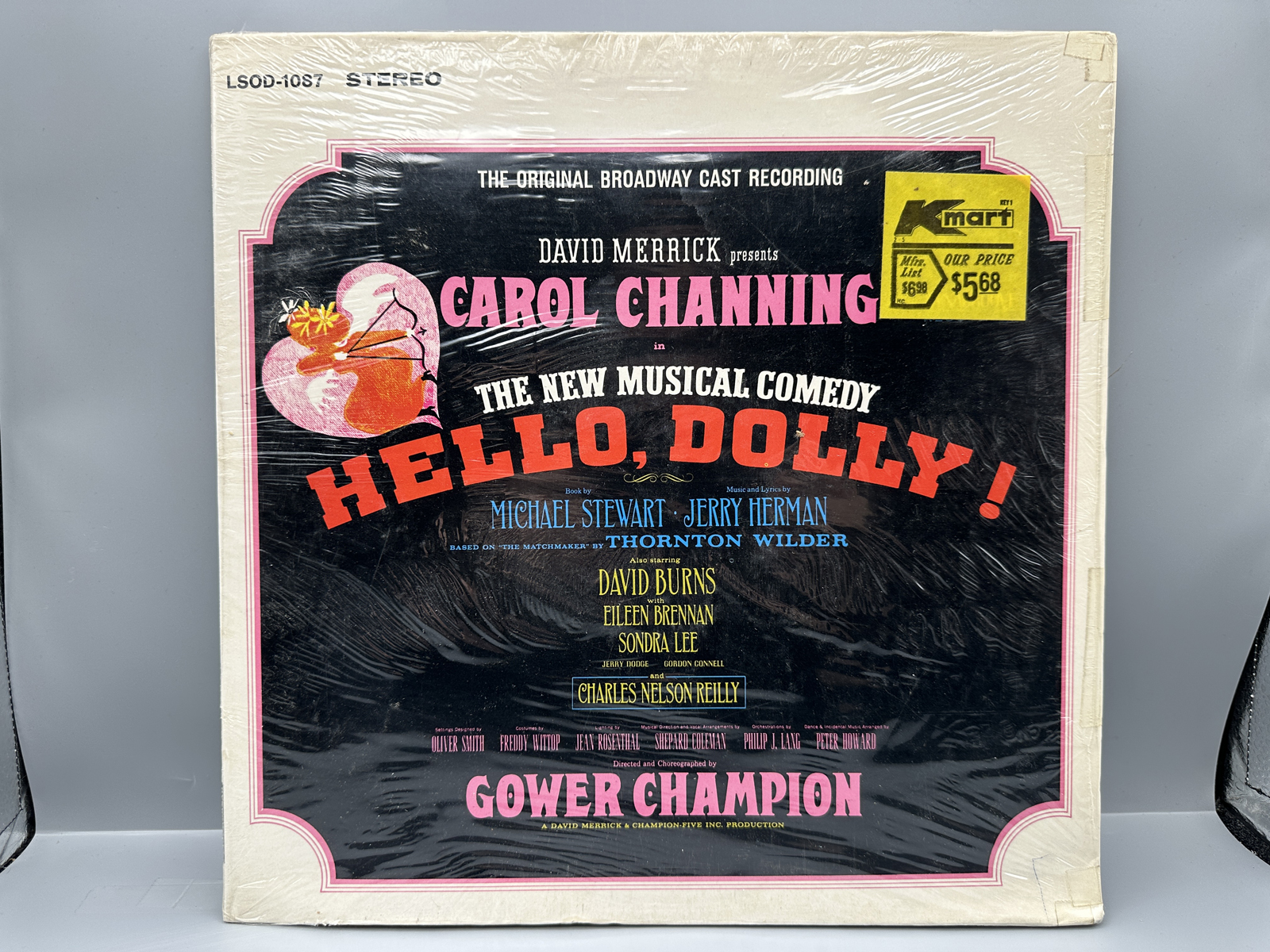 1964 RCA Victor Carol Channing "Hello, Dolly!" Original Broadway Cast Recording Vinyl Album - LSOD-1087
