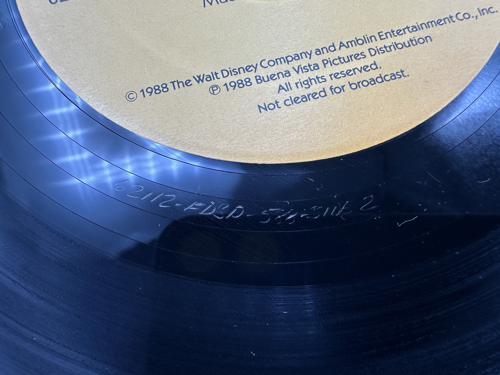 1988 The Walt Disney Company / Amblin Entertainment Co., Inc. The Story of Who Framed Roger Rabbit Vinyl Album - 62112