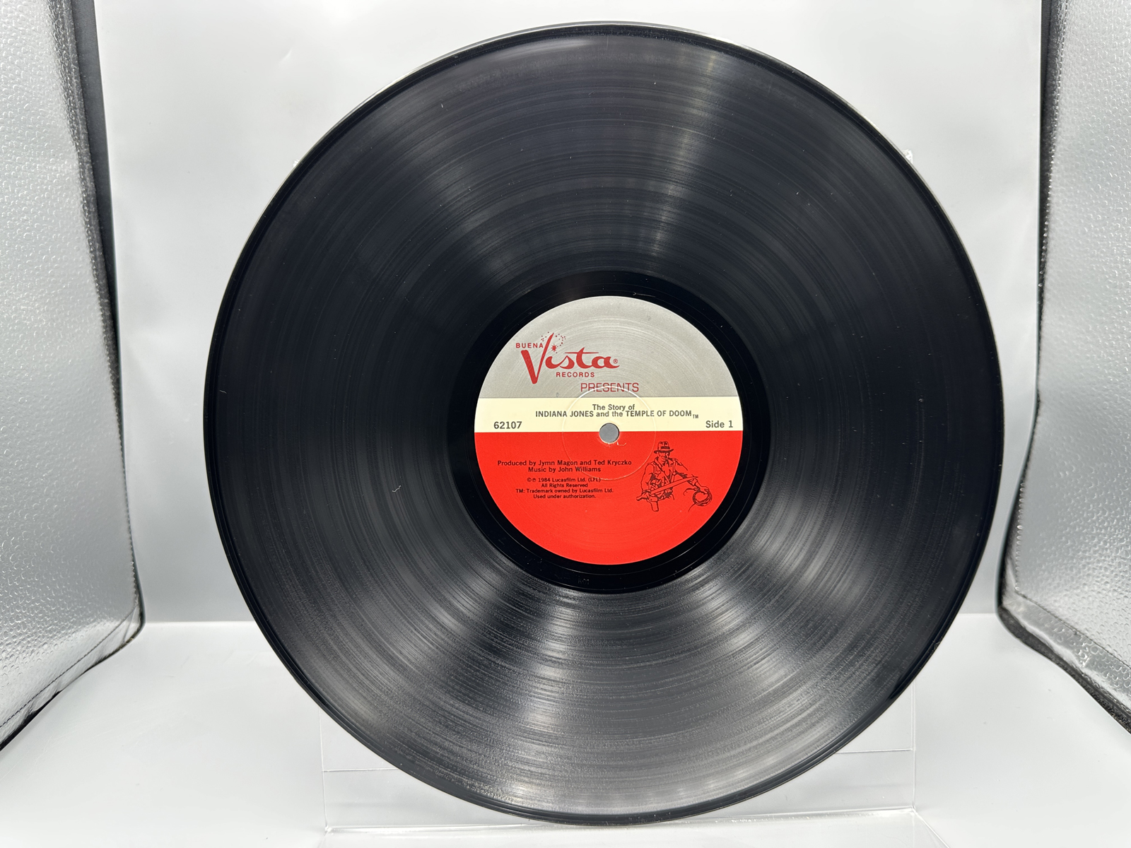 1984 Buena Vista Records The Story of Indiana Jones and the Temple of Doom Vinyl Album - 62107