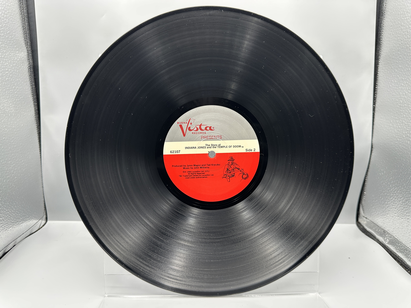 1984 Buena Vista Records The Story of Indiana Jones and the Temple of Doom Vinyl Album - 62107