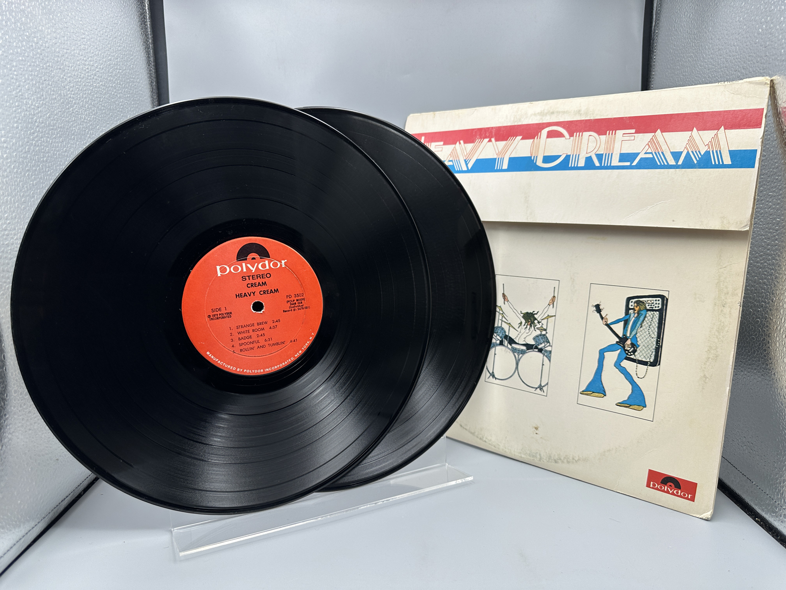 1972 Polydor Records Cream Heavy Cream Double LP Vinyl Album - PD 3502