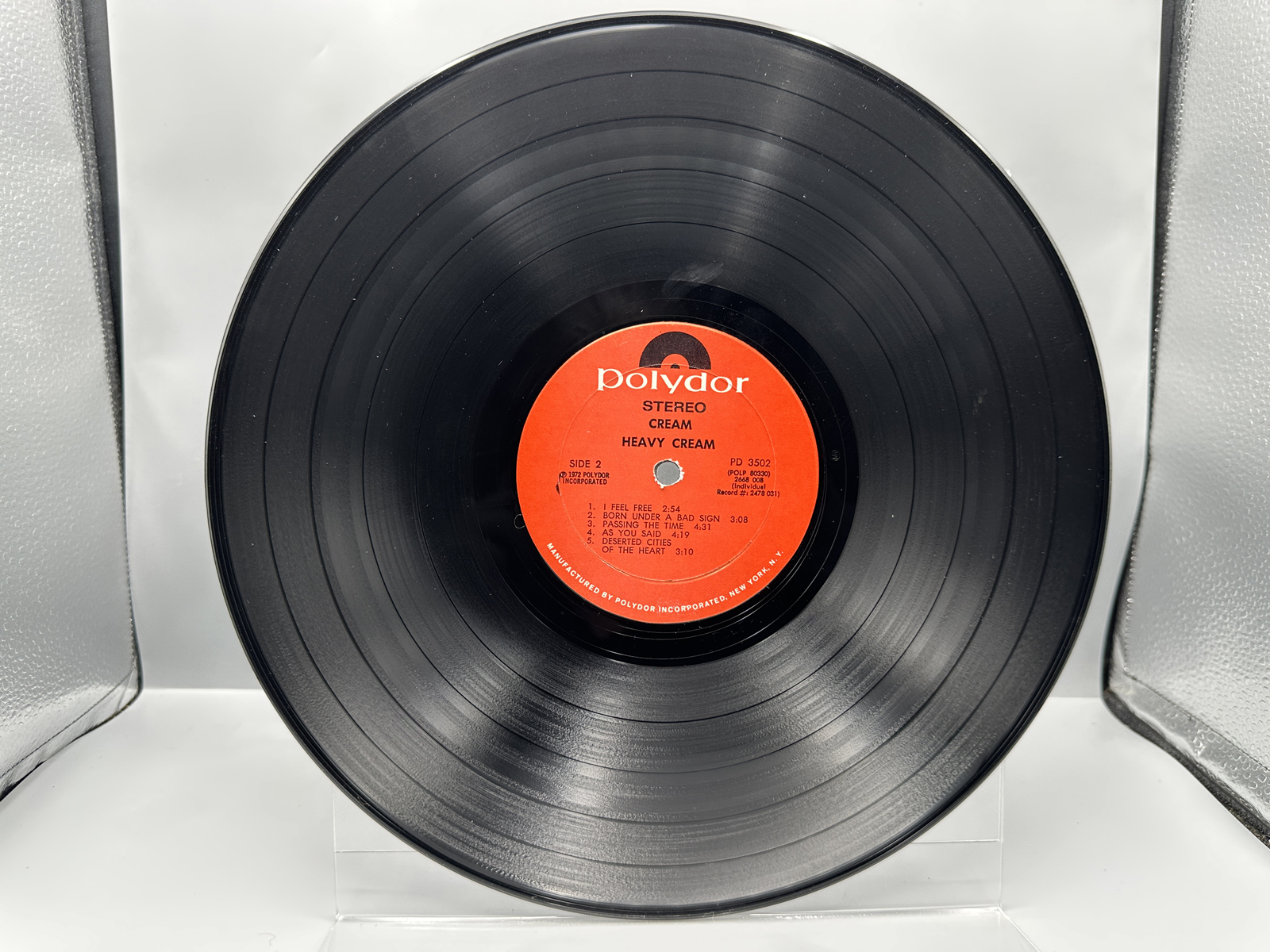 1972 Polydor Records Cream Heavy Cream Double LP Vinyl Album - PD 3502