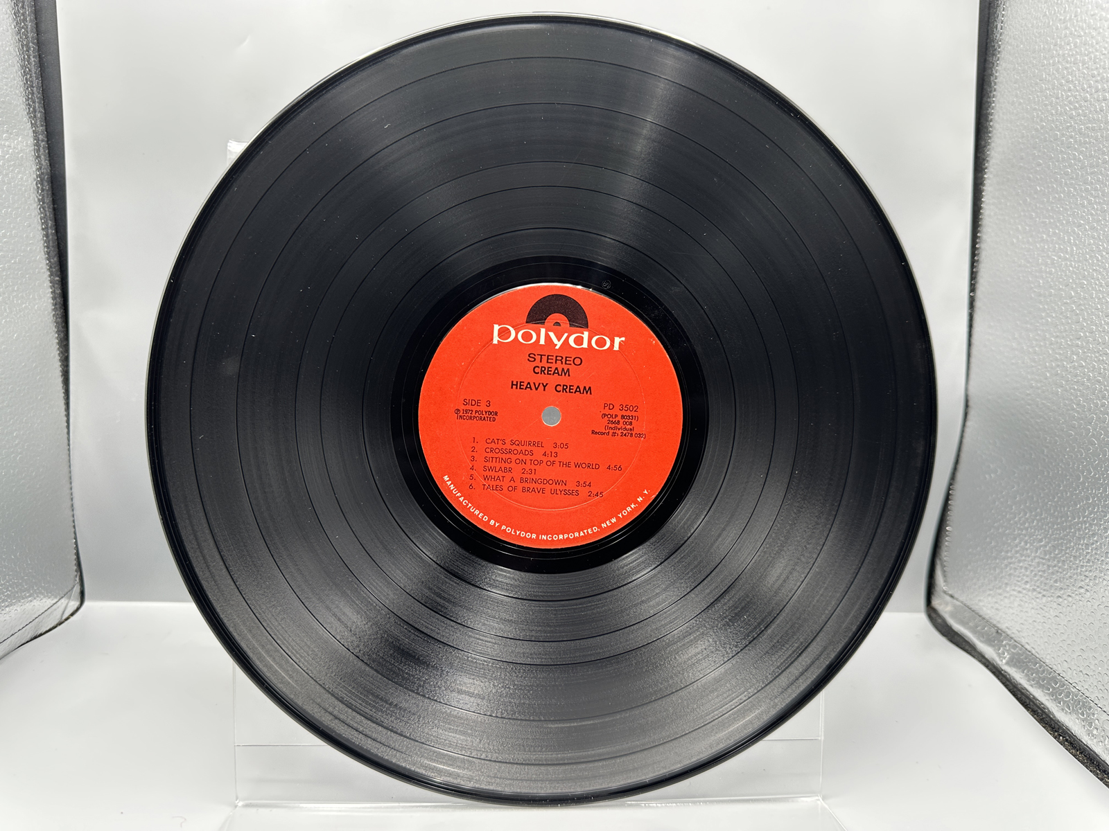 1972 Polydor Records Cream Heavy Cream Double LP Vinyl Album - PD 3502