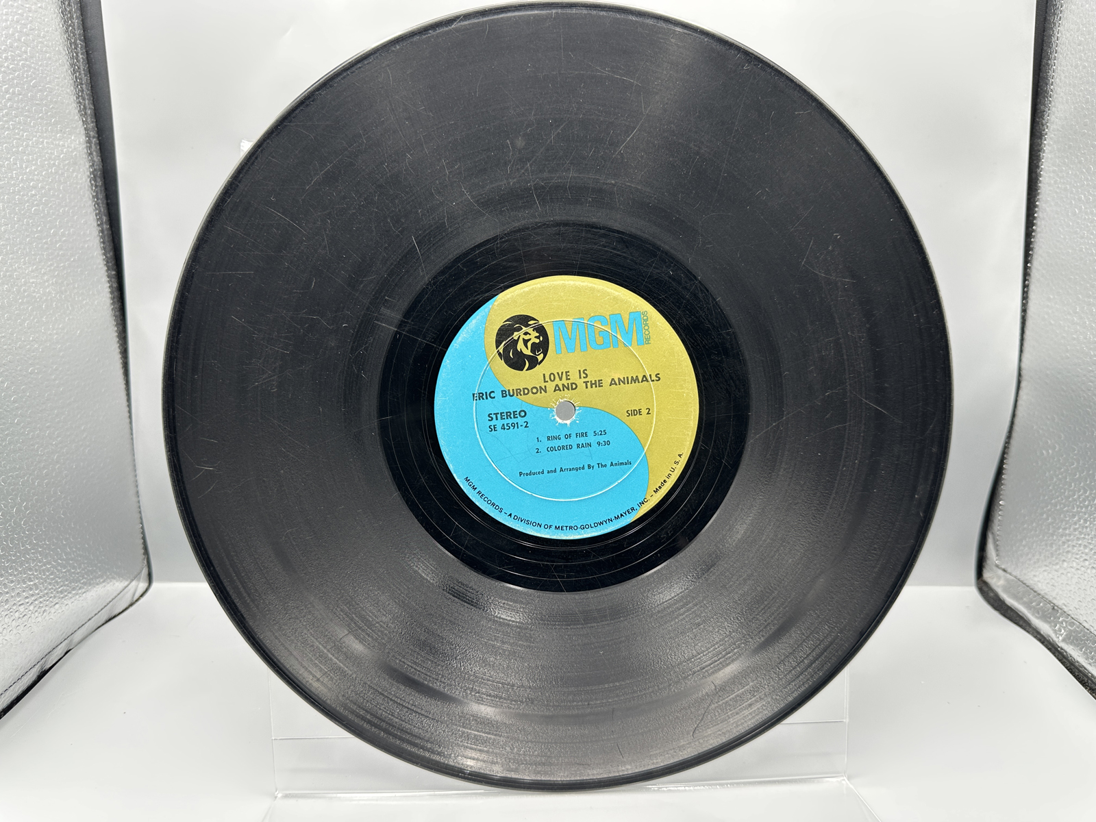 1968 MGM Records Eric Burdon and The Animals 'LOVE IS' Vinyl Album - SE-4591-2
