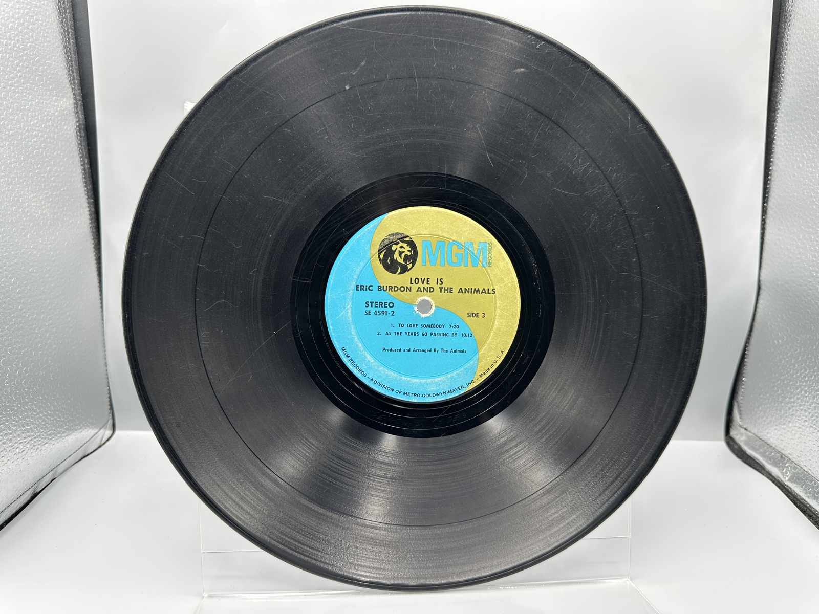 1968 MGM Records Eric Burdon and The Animals 'LOVE IS' Vinyl Album - SE-4591-2