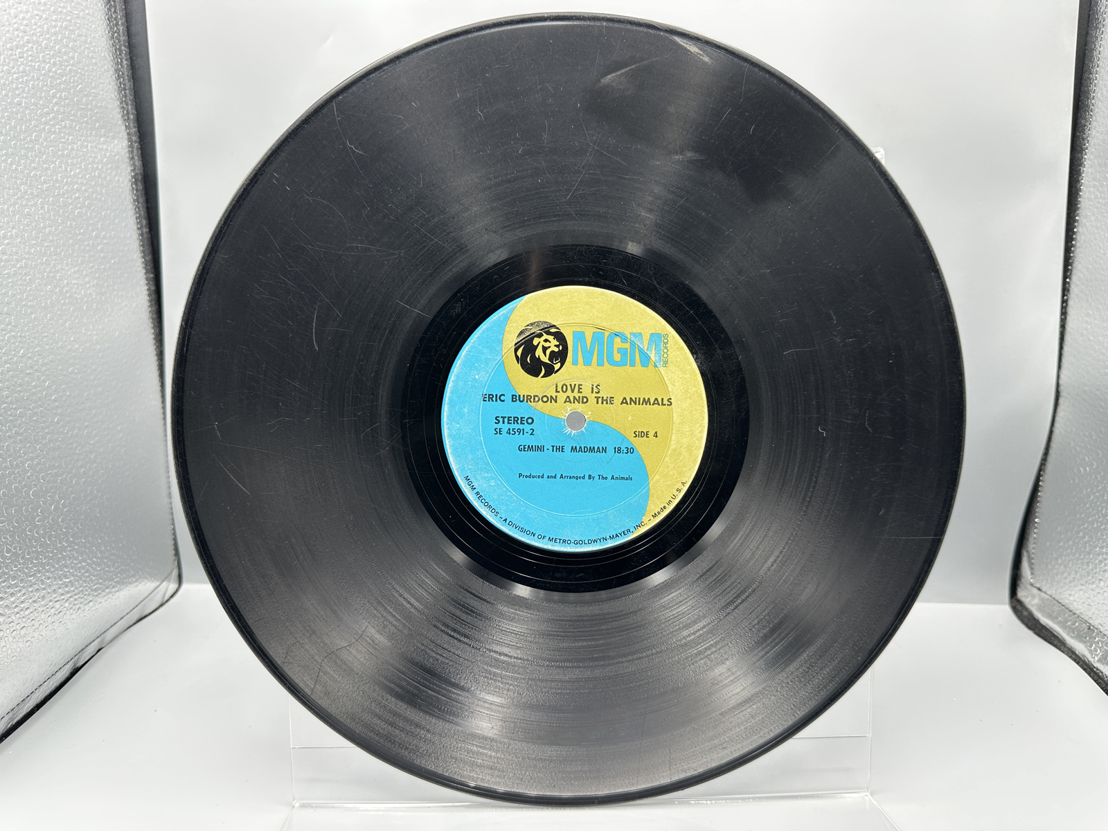 1968 MGM Records Eric Burdon and The Animals 'LOVE IS' Vinyl Album - SE-4591-2