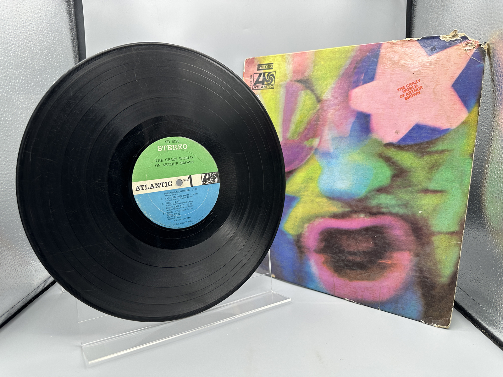1968 Atlantic Records The Crazy World of Arthur Brown Vinyl Album - SD 8198