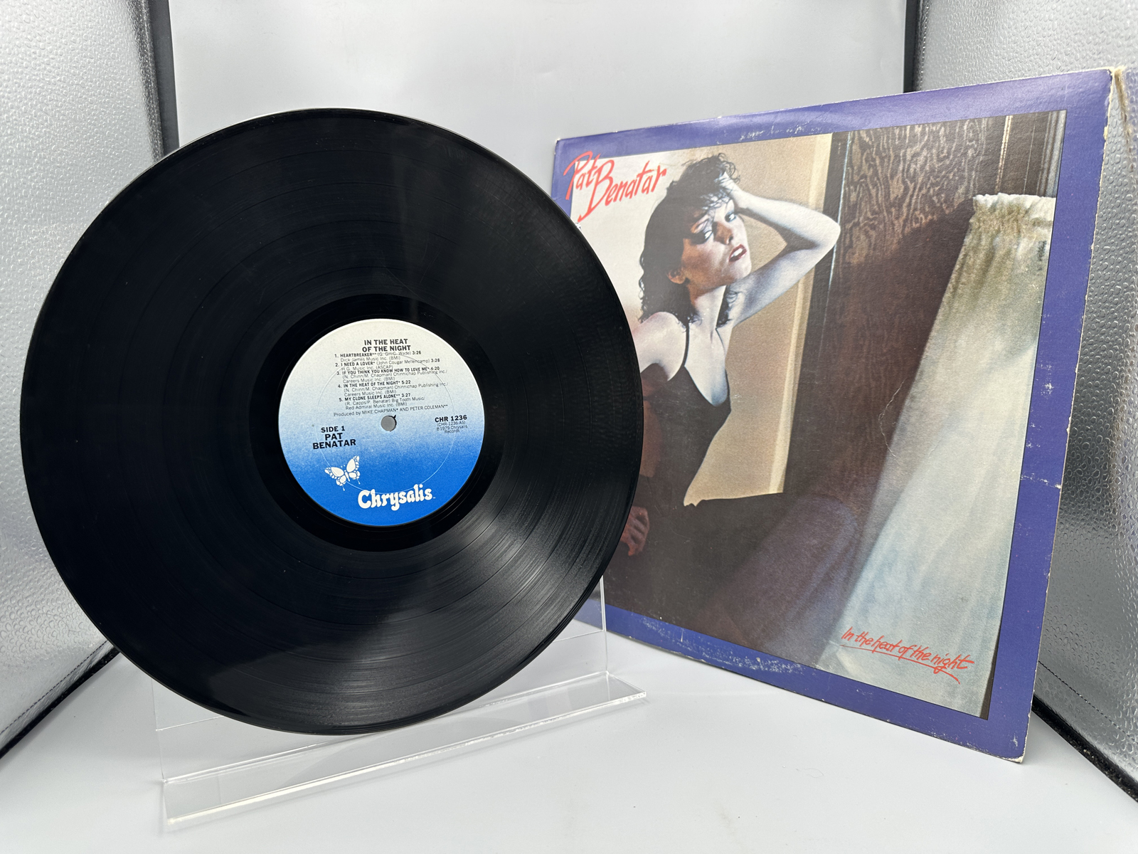 1979 Chrysalis Records Pat Benatar In the Heat of the Night Vinyl Album - CHR 1236