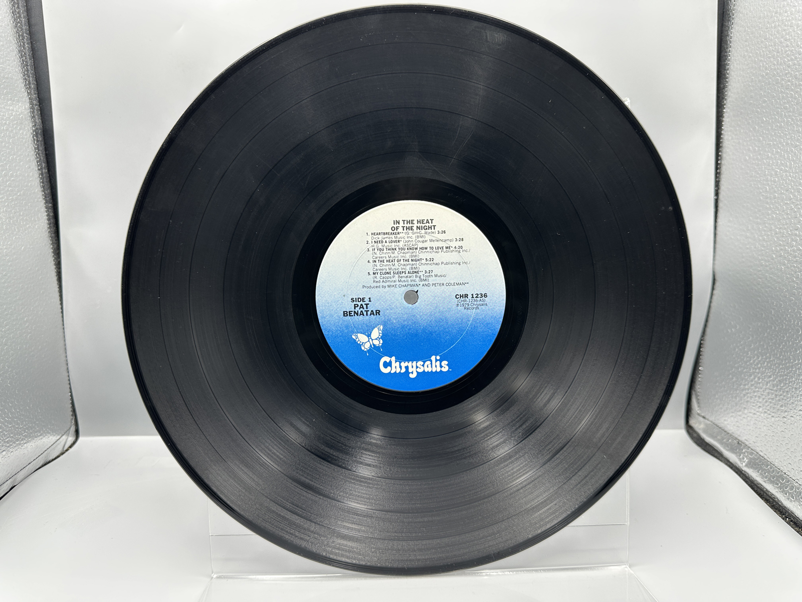 1979 Chrysalis Records Pat Benatar In the Heat of the Night Vinyl Album - CHR 1236
