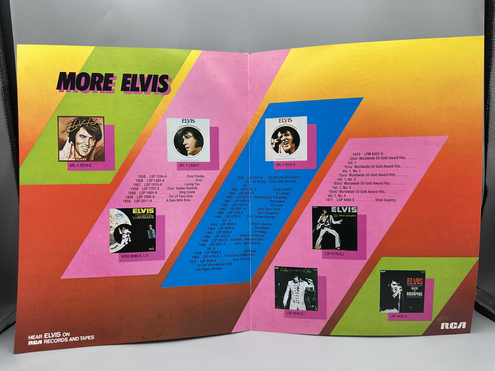 1977 RCA Records Elvis Presley "ELVIS IN CONCERT" Double LP Vinyl Album - APL2-2587