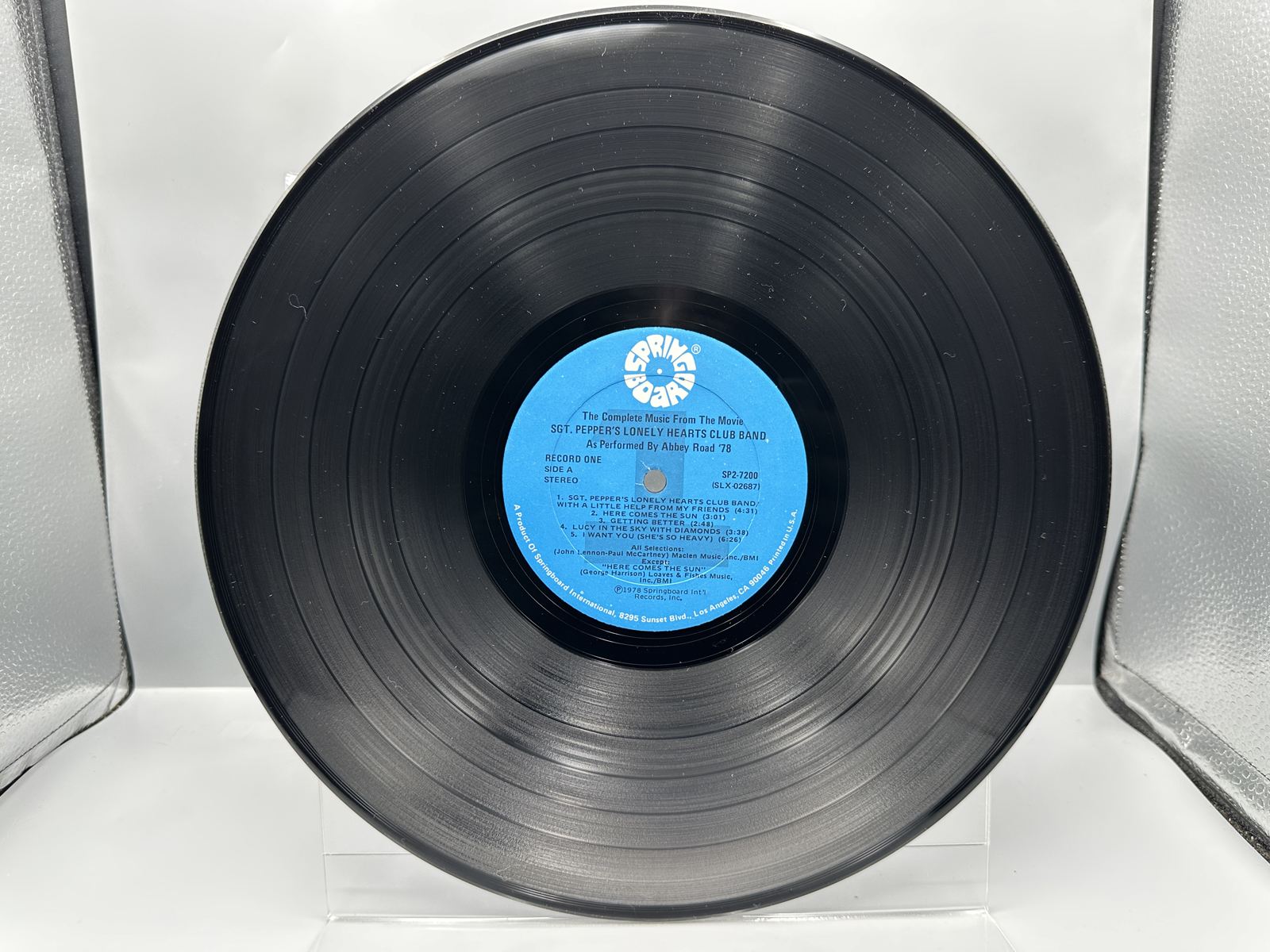 1978 Springboard International The Complete Music From The Movie Sgt. Pepper's Lonely Hearts Club Band Vinyl Album - SPB 7200