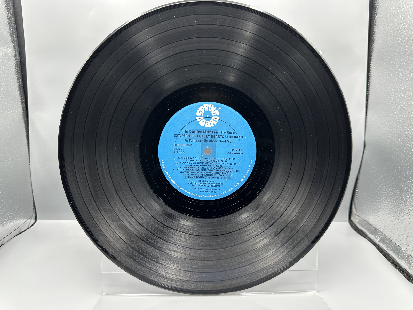 1978 Springboard International The Complete Music From The Movie Sgt. Pepper's Lonely Hearts Club Band Vinyl Album - SPB 7200