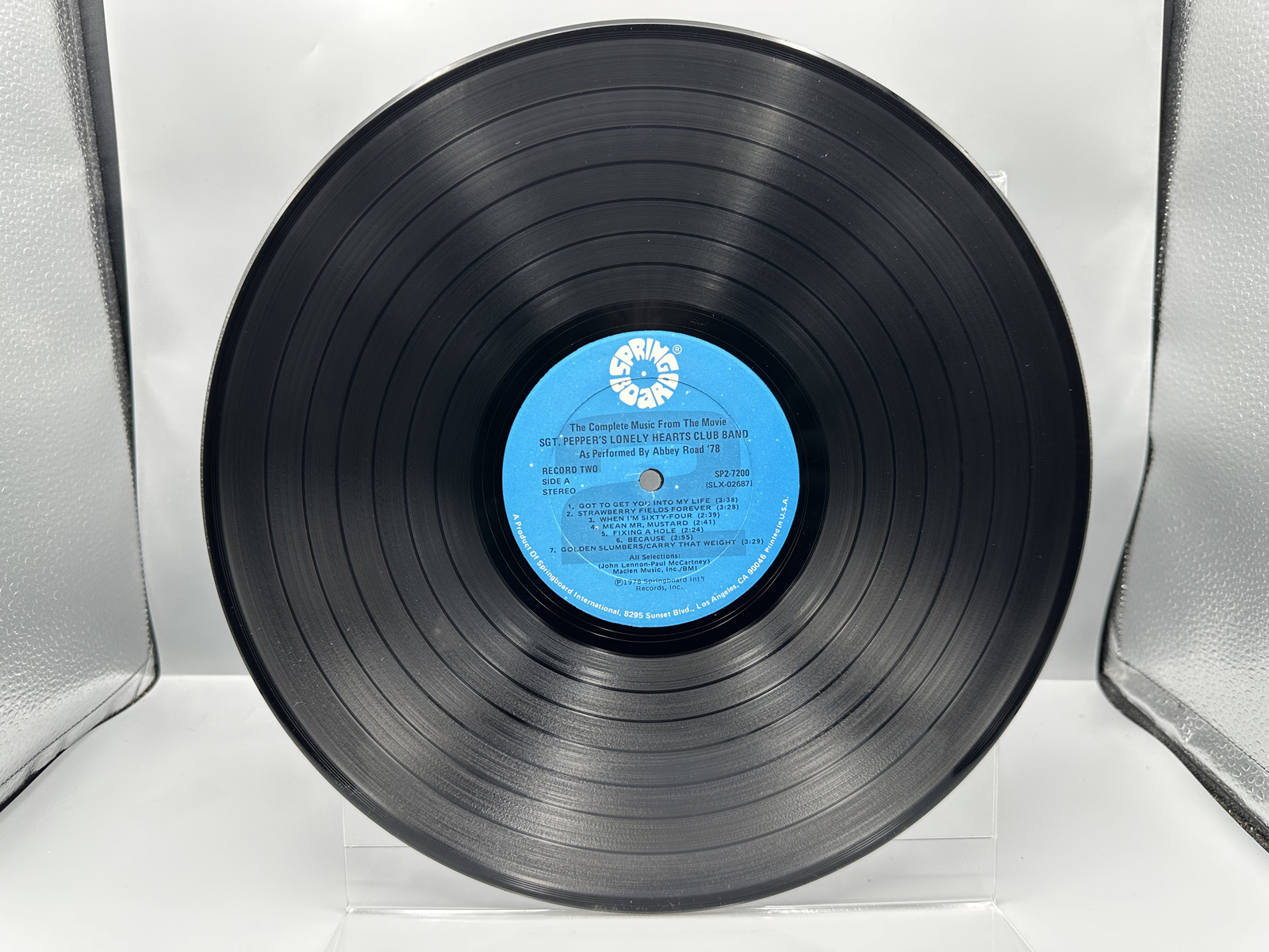 1978 Springboard International The Complete Music From The Movie Sgt. Pepper's Lonely Hearts Club Band Vinyl Album - SPB 7200