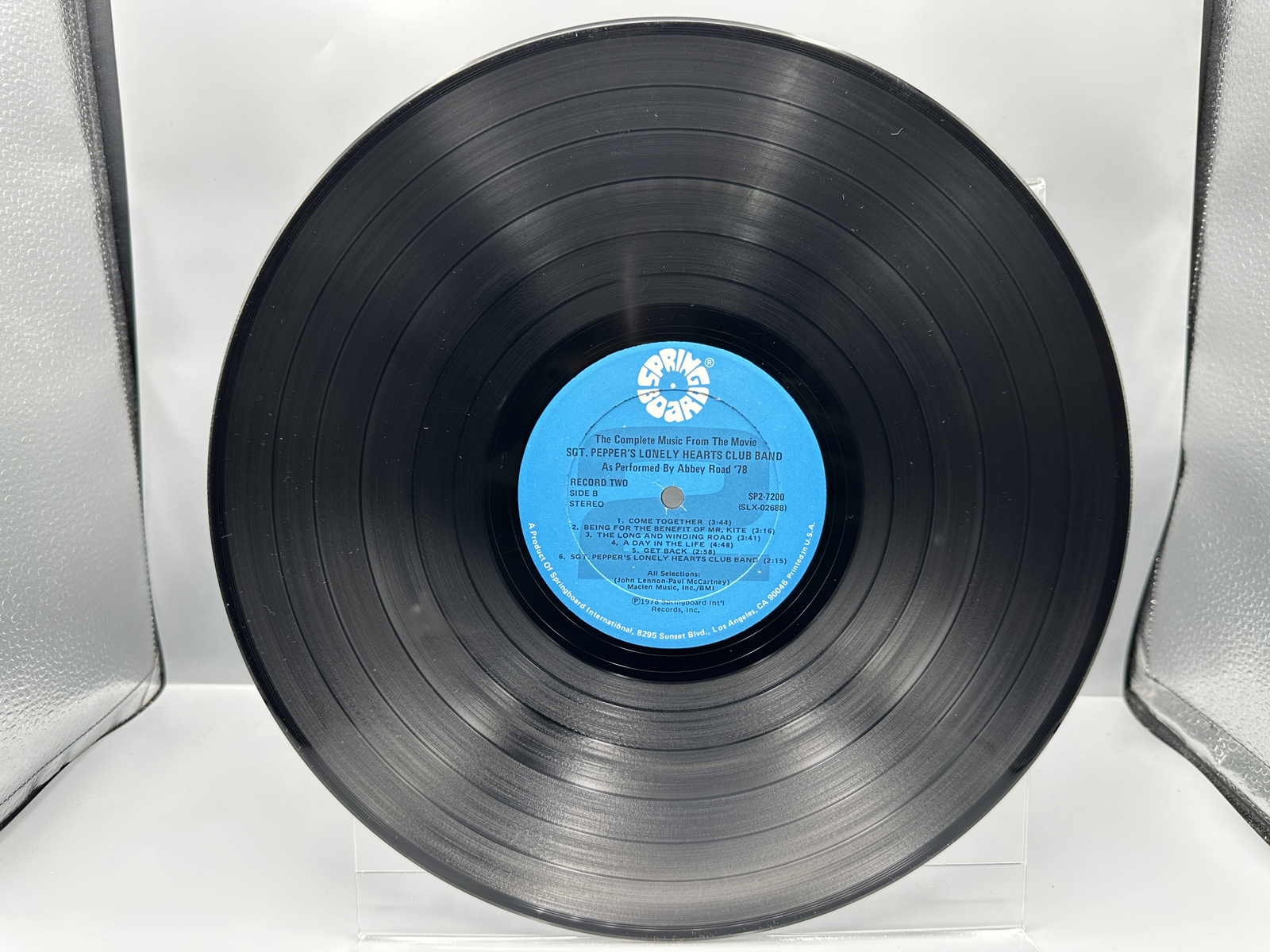 1978 Springboard International The Complete Music From The Movie Sgt. Pepper's Lonely Hearts Club Band Vinyl Album - SPB 7200