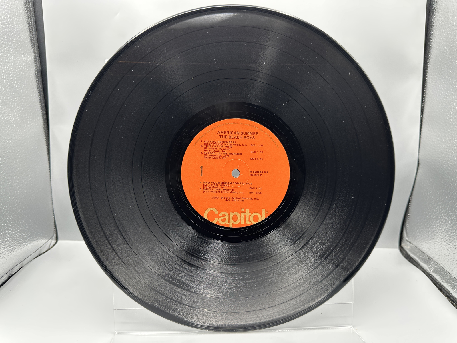 1977 Capitol Records The Beach Boys American Summer Vinyl Album - R-223393