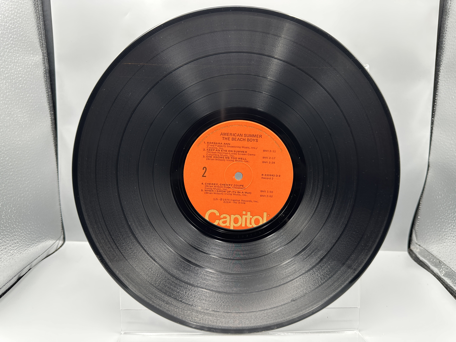 1977 Capitol Records The Beach Boys American Summer Vinyl Album - R-223393
