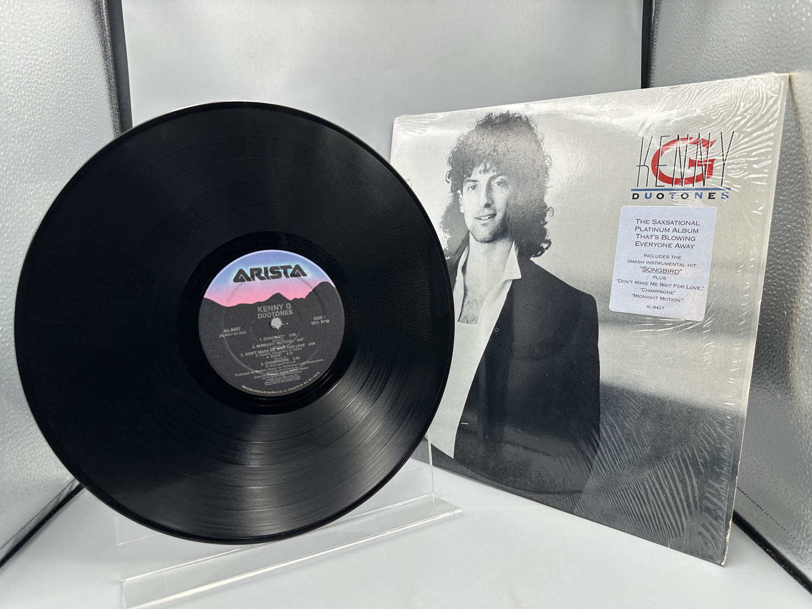 1986 Arista Records Kenny G Duotones Vinyl Album - AL-8427