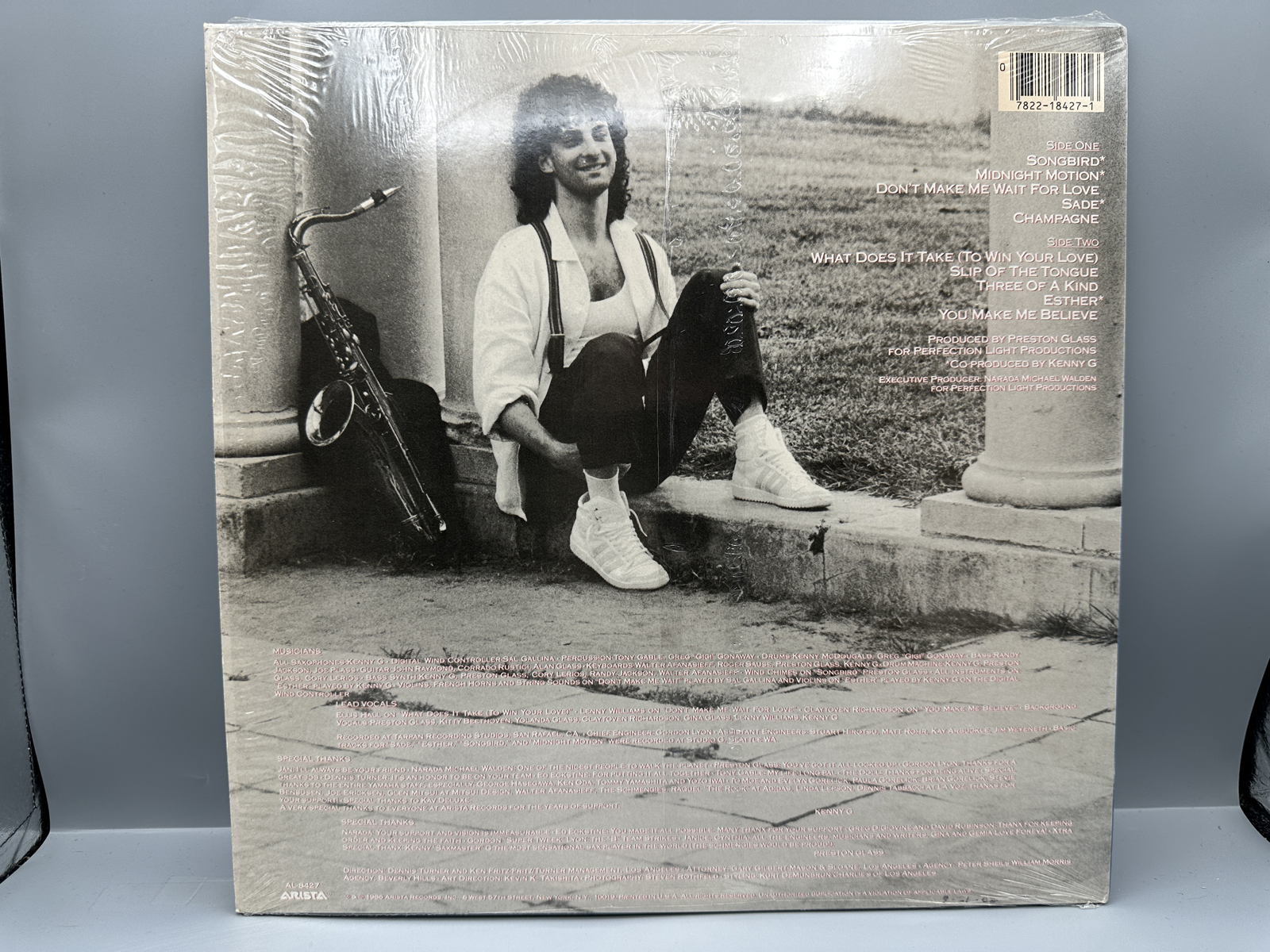 1986 Arista Records Kenny G Duotones Vinyl Album - AL-8427