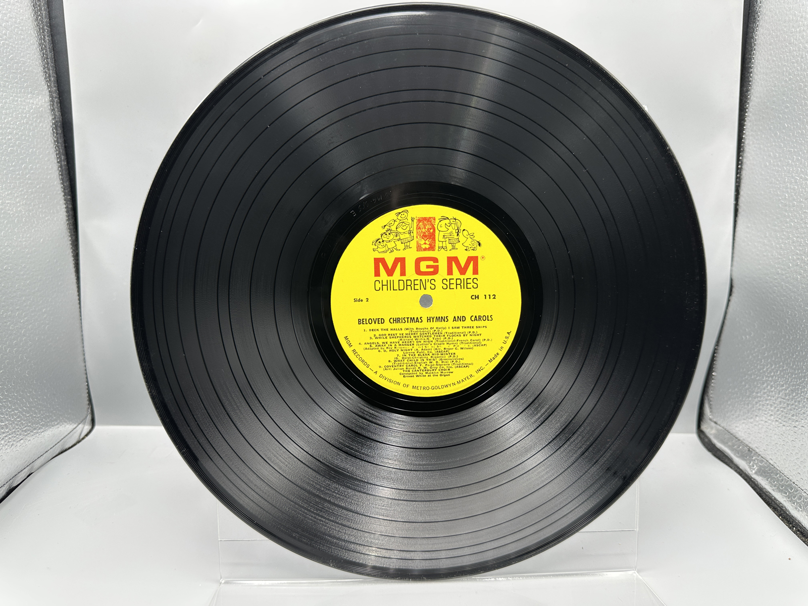 Unknown Release Date MGM Children's Series A Christmas Carol" & The Canterbury Choir "Beloved Christmas Hymns & Carols Vinyl Album - CH 112