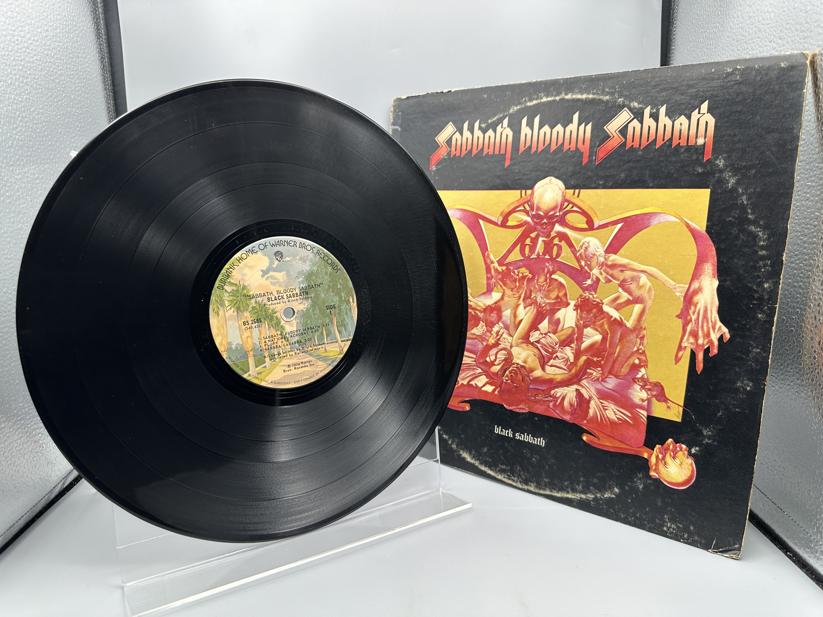 1974 Warner Bros. Records Black Sabbath Sabbath Bloody Sabbath Vinyl Album - BS 2695