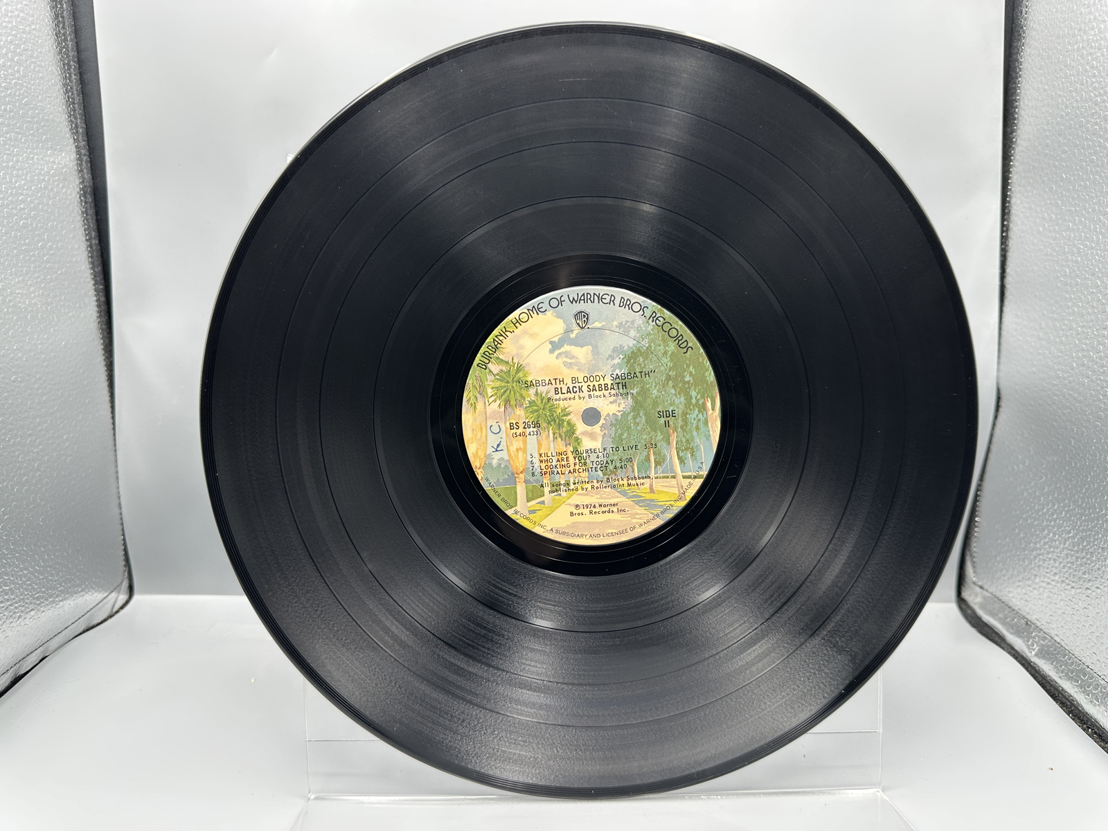 1974 Warner Bros. Records Black Sabbath Sabbath Bloody Sabbath Vinyl Album - BS 2695
