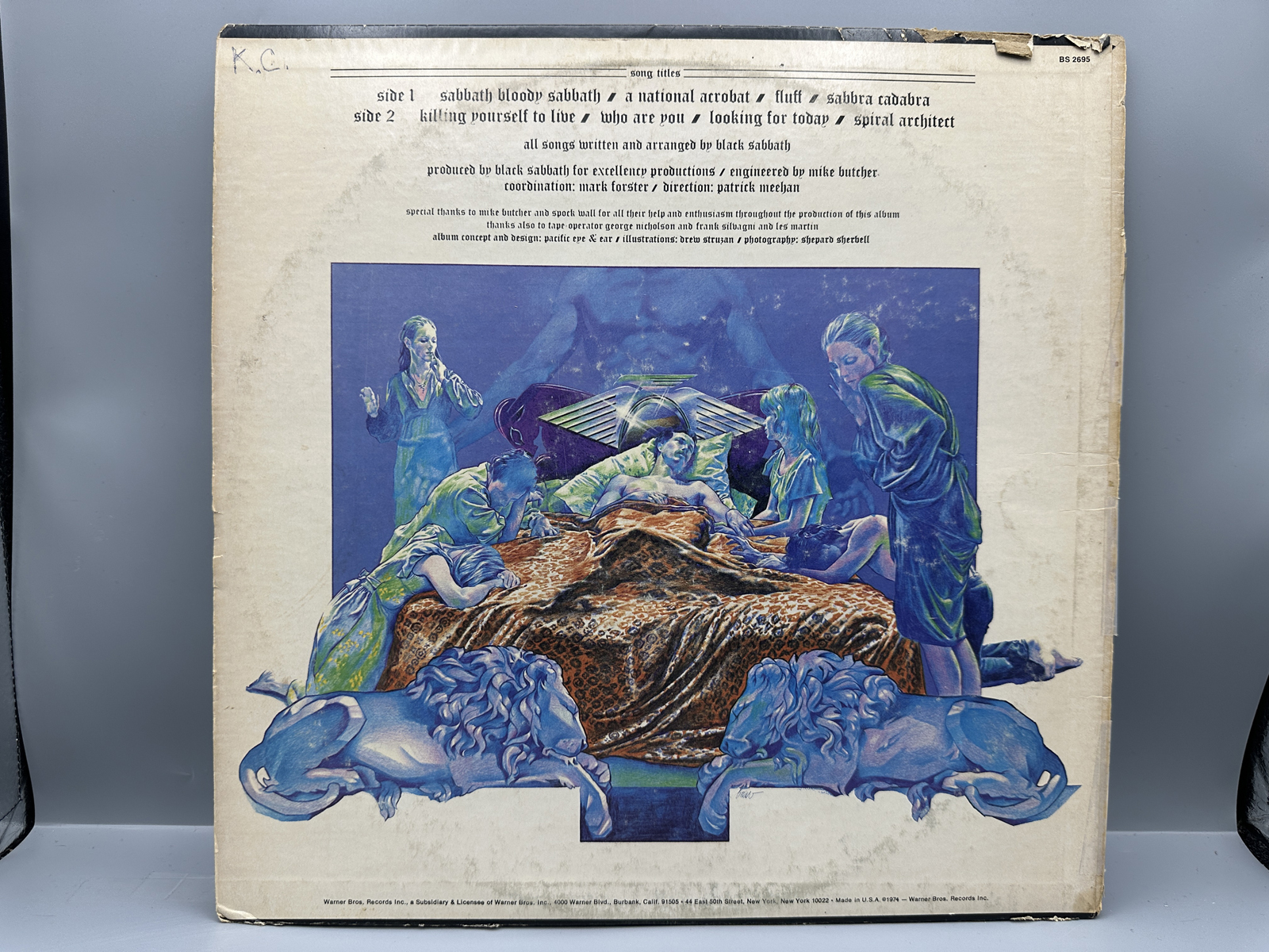 1974 Warner Bros. Records Black Sabbath Sabbath Bloody Sabbath Vinyl Album - BS 2695
