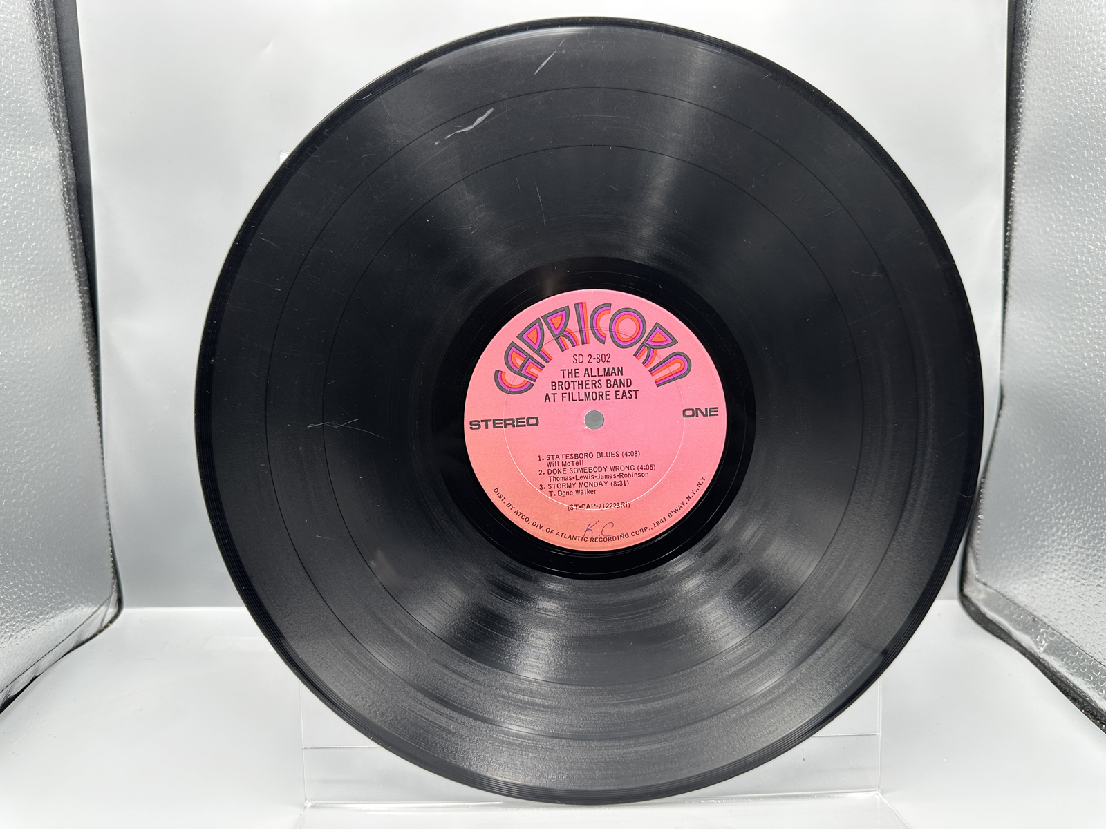 1971 Capricorn Records The Allman Brothers Band At Fillmore East Double LP Vinyl Album - SD 2-802