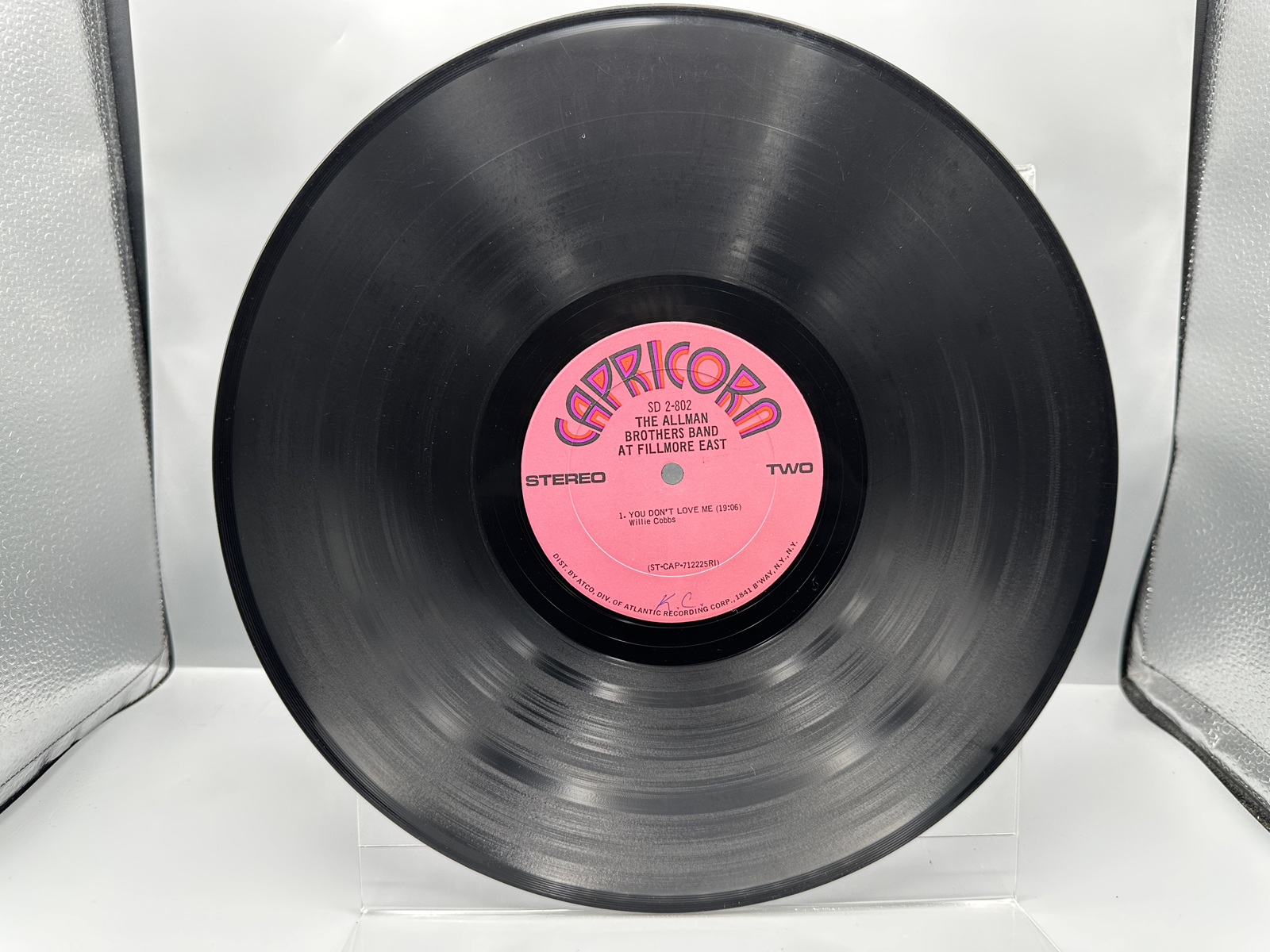 1971 Capricorn Records The Allman Brothers Band At Fillmore East Double LP Vinyl Album - SD 2-802