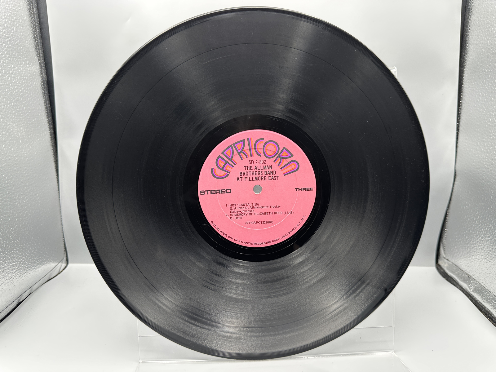 1971 Capricorn Records The Allman Brothers Band At Fillmore East Double LP Vinyl Album - SD 2-802