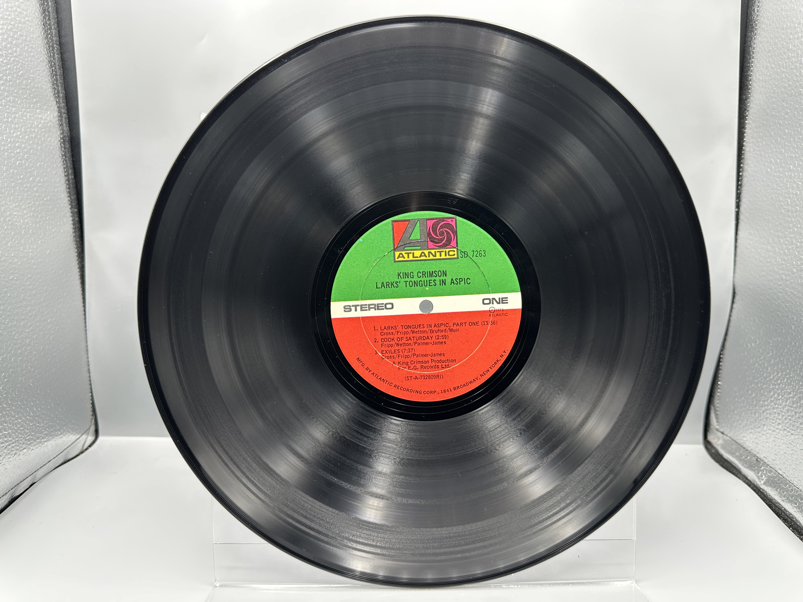 1973 Atlantic Records King Crimson Larks' Tongues in Aspic Vinyl Album - SD 7263
