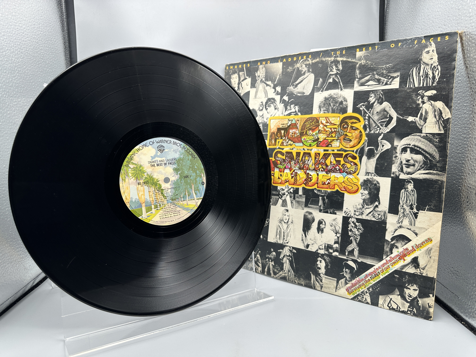 1976 Warner Bros. Records Faces "Snakes and Ladders The Best of Faces" Vinyl Album - BS 2897