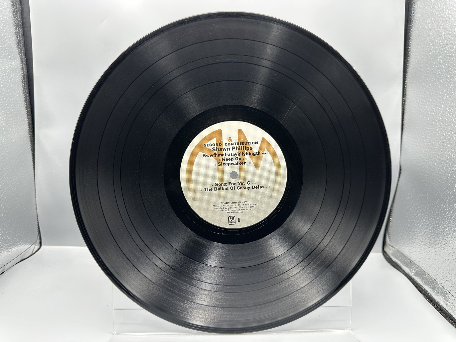1970 A&M Records Shawn Phillips Second Contribution Vinyl Album - SP-4282