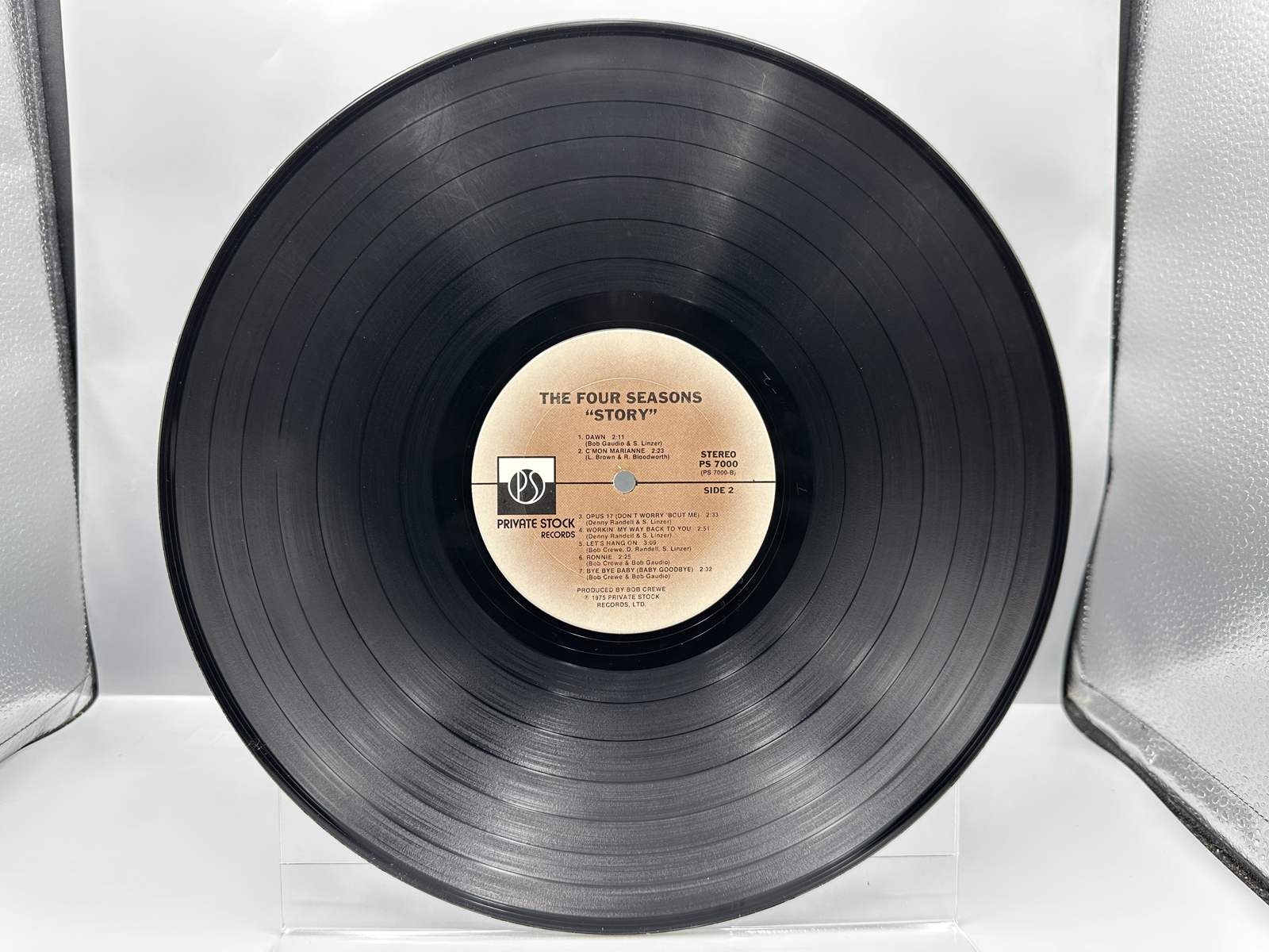 1975 Private Stock Records The Four Seasons "Story" Double LP Vinyl Album - PS 7000