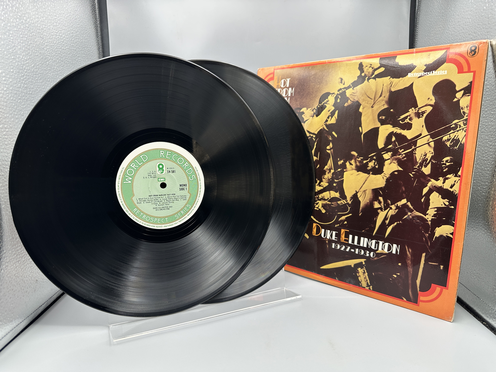 1975 World Records Duke Ellington Hot From Harlem 1927-1930 Retrospect Series Double LP Vinyl Album - SHB 58
