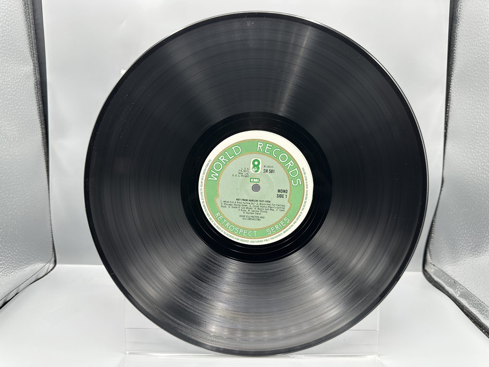 1975 World Records Duke Ellington Hot From Harlem 1927-1930 Retrospect Series Double LP Vinyl Album - SHB 58