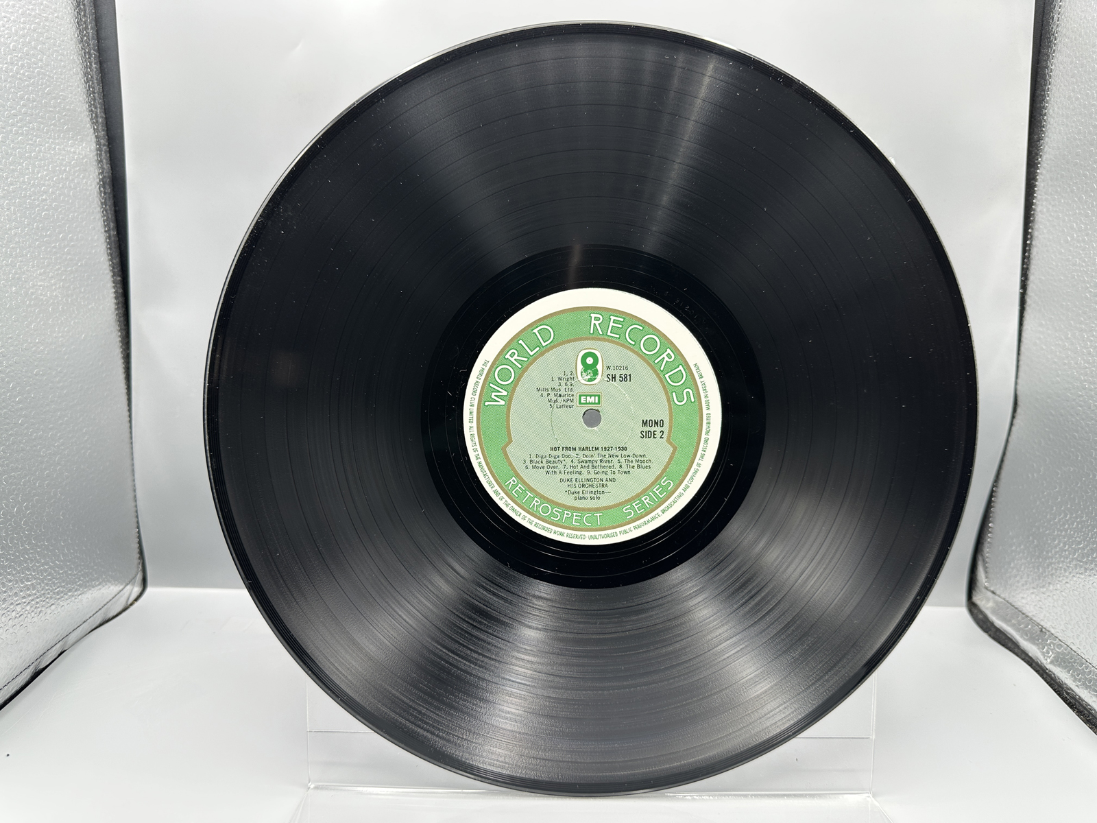 1975 World Records Duke Ellington Hot From Harlem 1927-1930 Retrospect Series Double LP Vinyl Album - SHB 58