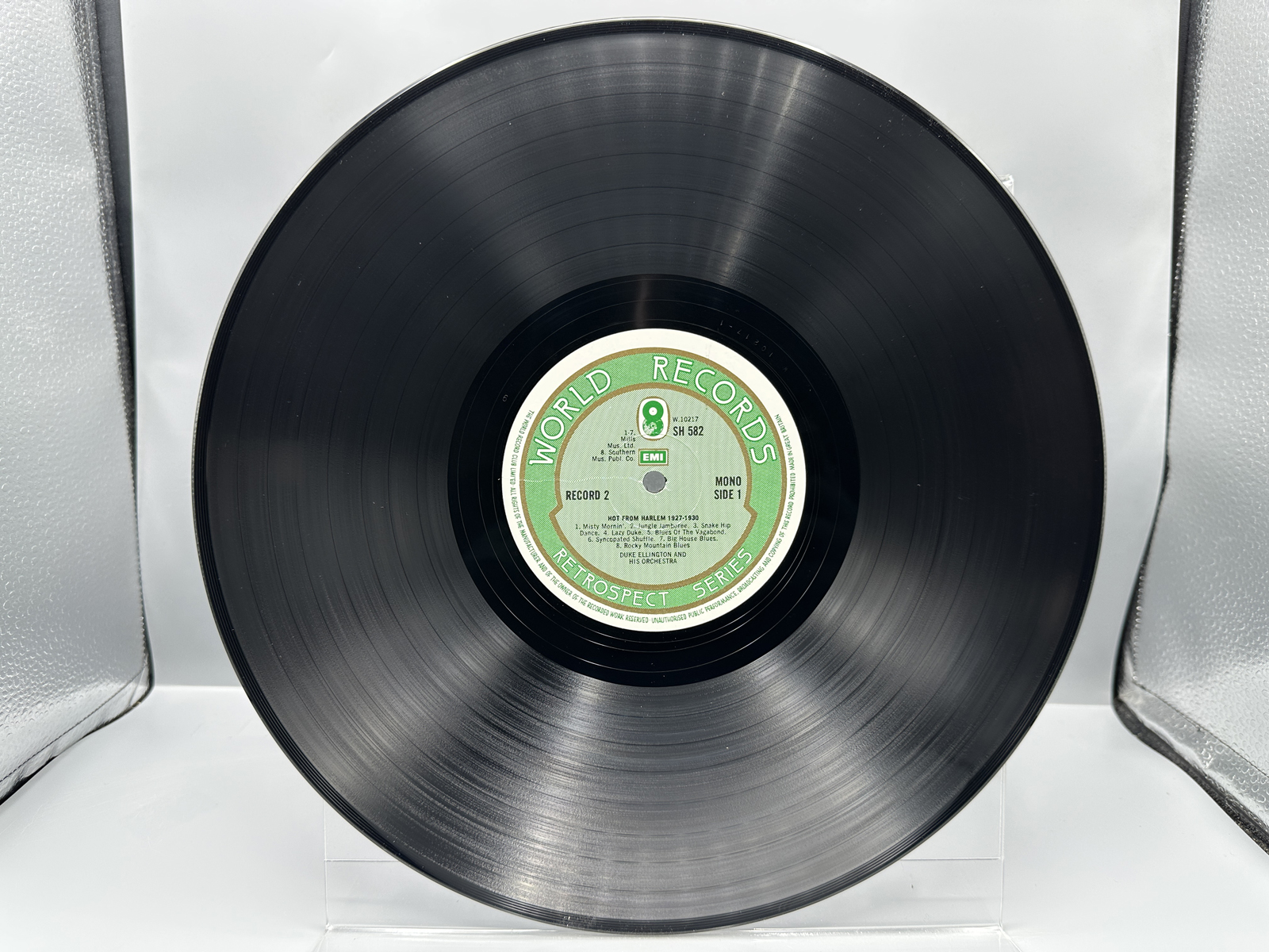 1975 World Records Duke Ellington Hot From Harlem 1927-1930 Retrospect Series Double LP Vinyl Album - SHB 58