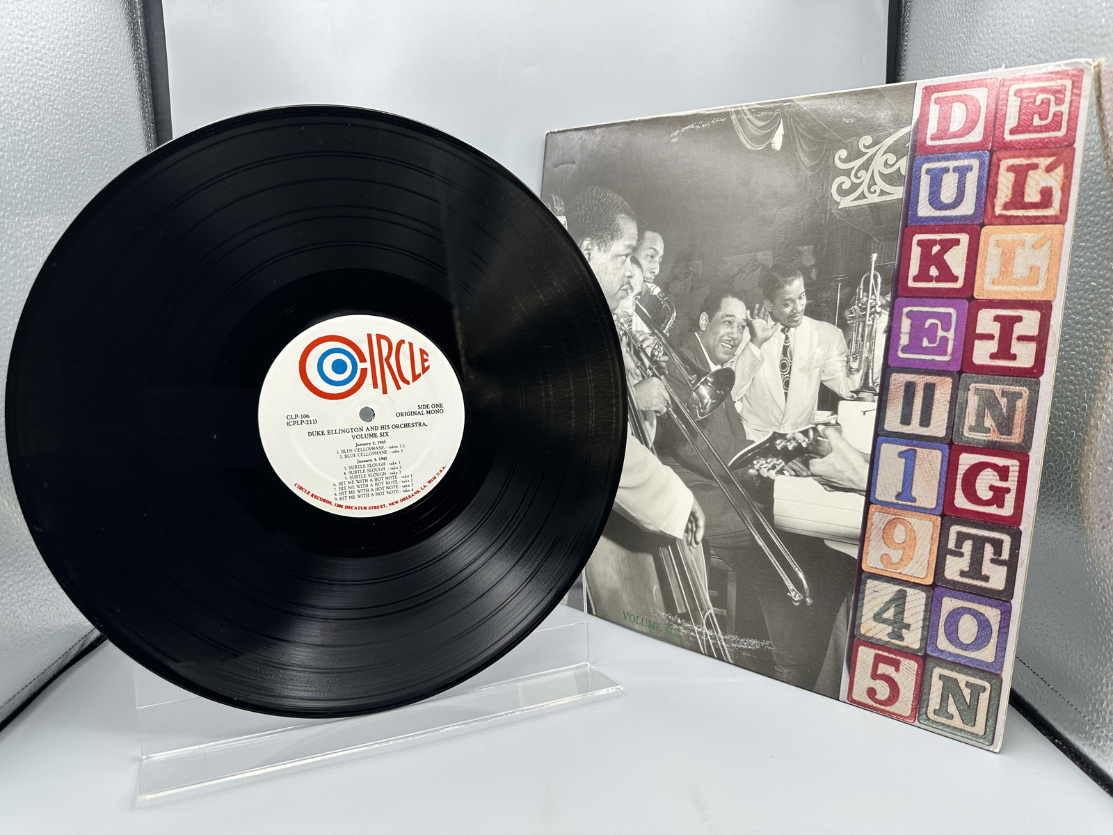 1987 Circle Records Duke Ellington and His Orchestra "1945 Volume 1" Vinyl Album - CLP-106
