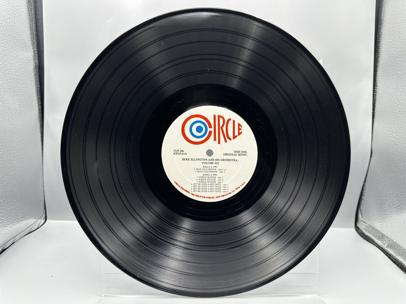 1987 Circle Records Duke Ellington and His Orchestra "1945 Volume 1" Vinyl Album - CLP-106