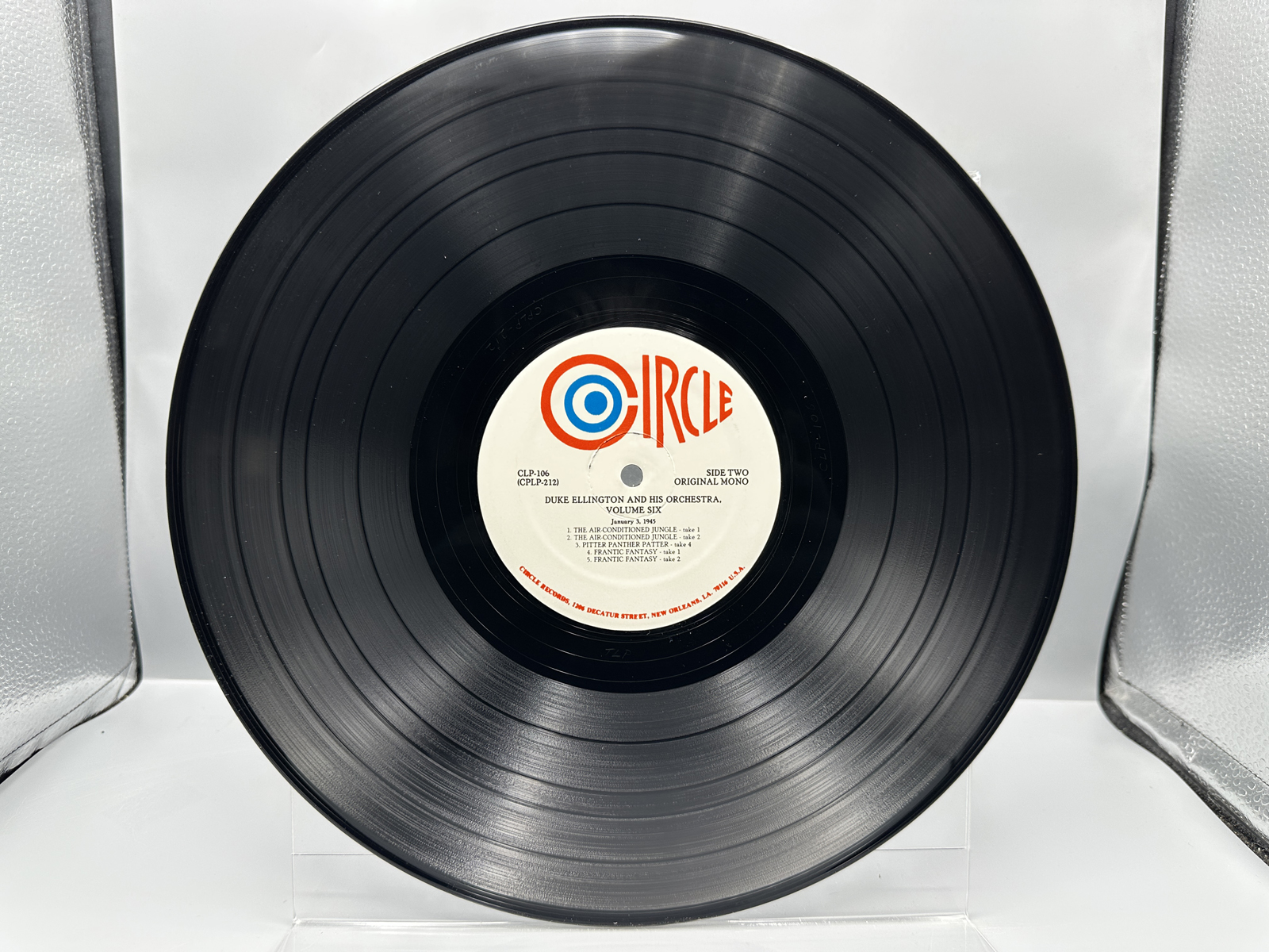 1987 Circle Records Duke Ellington and His Orchestra "1945 Volume 1" Vinyl Album - CLP-106
