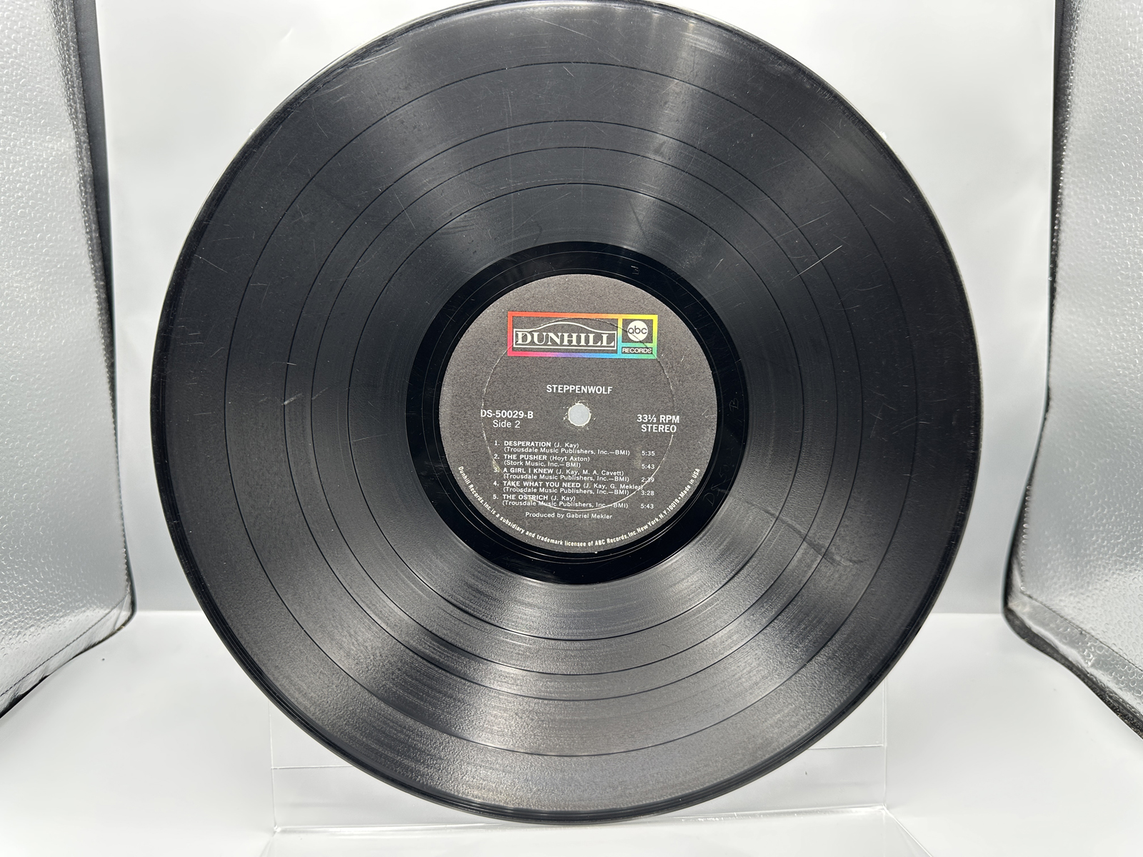 1968 Dunhill/ABC Records Steppenwolf Self Titled Vinyl Album - DS-50029