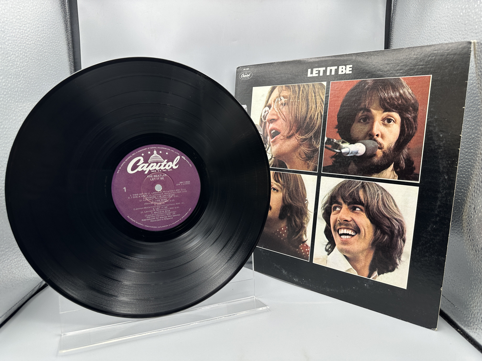 1970 Capitol Records The Beatles Let It Be Vinyl Album - SW-11922